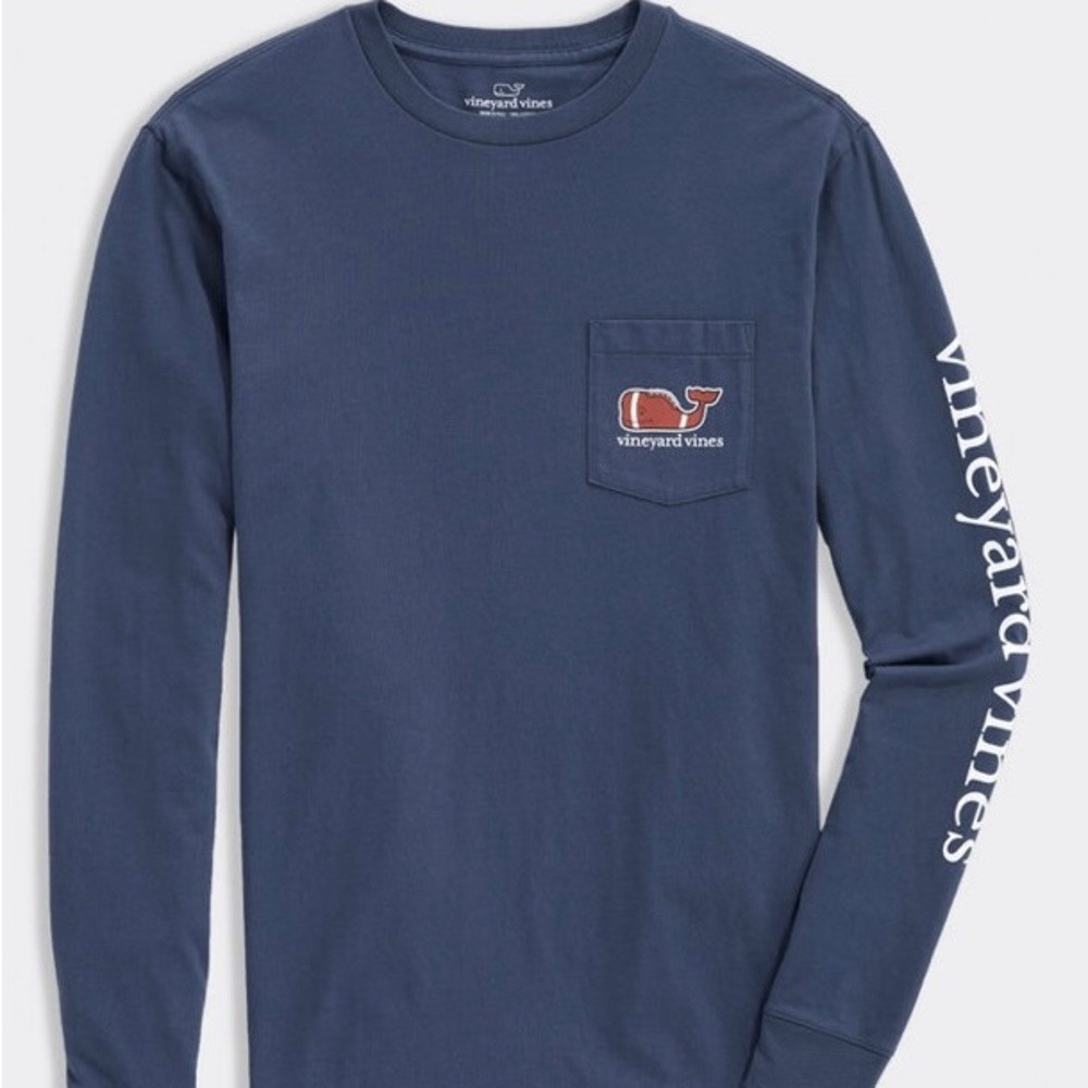 Vineyard Vines Long Sleeve Blue T-Shirt Large Size